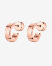 Small Squared Edge HoopsEarrings – view 12