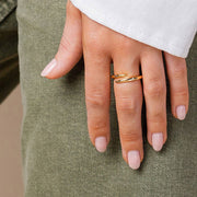 Open Twist Eternity Band – view 5