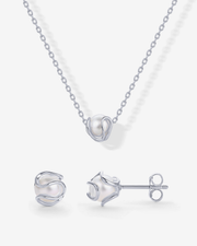 Freshwater Pearl Necklace and Stud Set – view 7