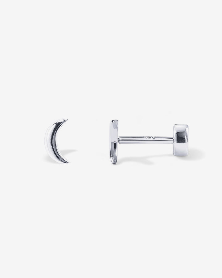 Tiny Moon Screw Back StudsEarrings – view 2