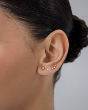 North Star Flat Back Stud Earrings – view 3