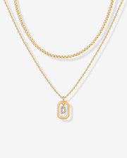 Singapore Initial Layering Necklace – view 7